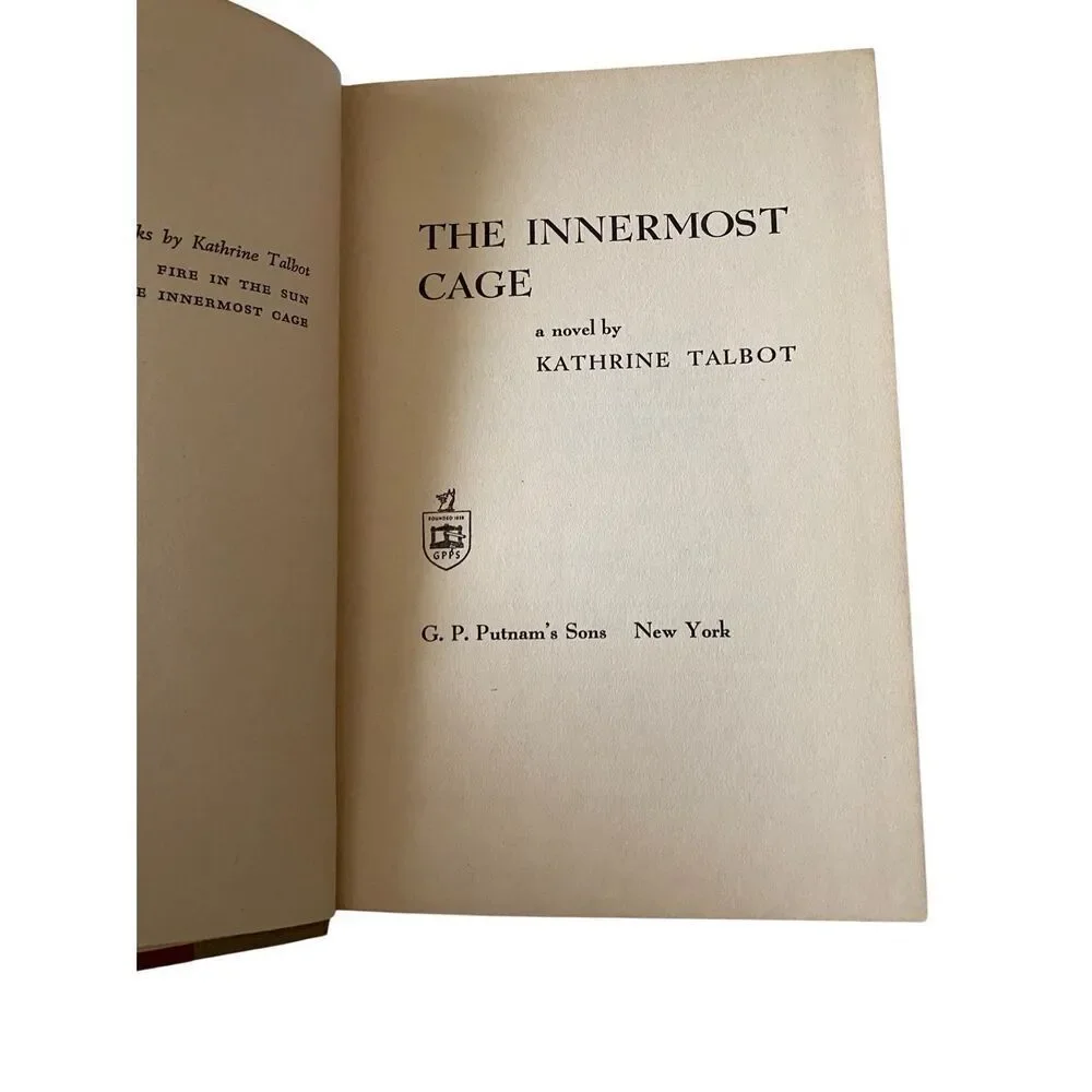 The Innermost Cage By Kathrine Talbot Hardcover Book Novel
